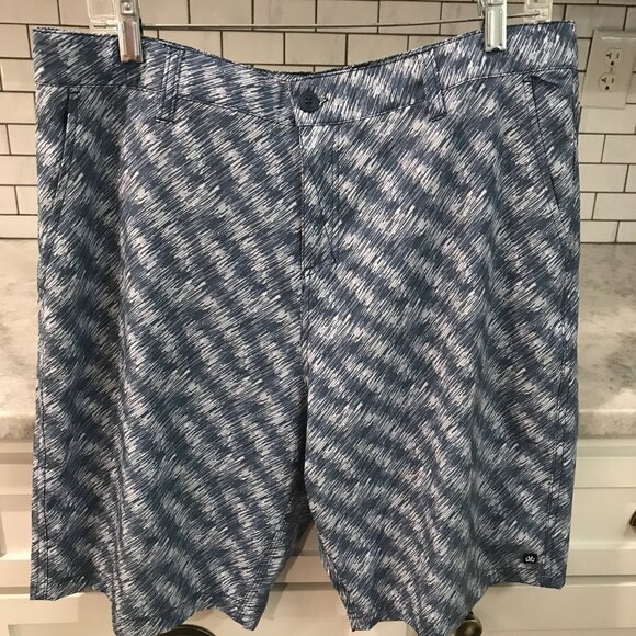 Micros Shorts Mens 34 Blue Golf Shorts Quick Dry Athletic Casual - Picture 1 of 10